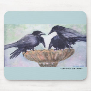 "Essen Mausunterlage mit der Damen" zu Mittag Mousepad
