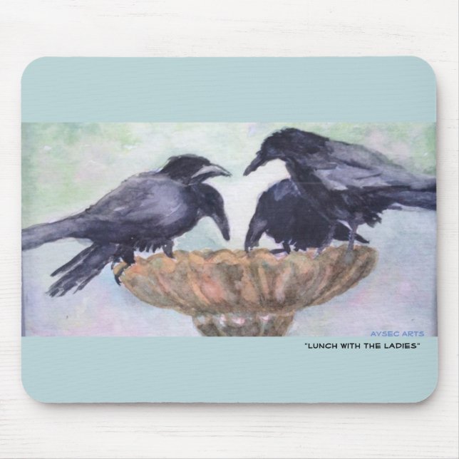 "Essen Mausunterlage mit der Damen" zu Mittag Mousepad (Vorne)