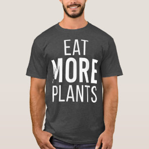 Essen mehr Pflanze Funny Vegan Vegetarian Gemüse V T-Shirt
