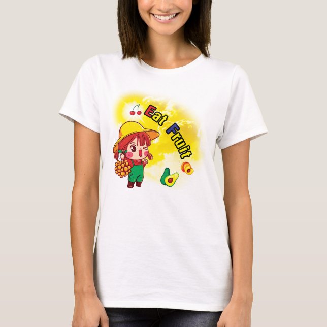 Essen Obst Frauen Shirt (Vorderseite)