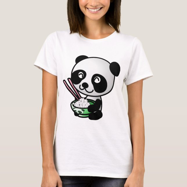 Essen Panda T-Shirt (Vorderseite)