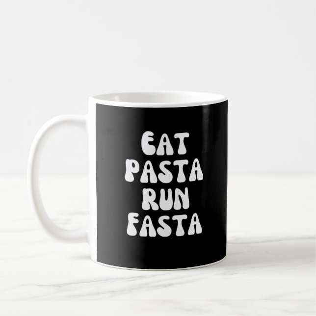 Essen Pasta Run Fasta Kaffeetasse (Links)