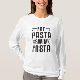 Essen Pasta schwimmen Fasta Schwimmbad Schwimmbad T-Shirt