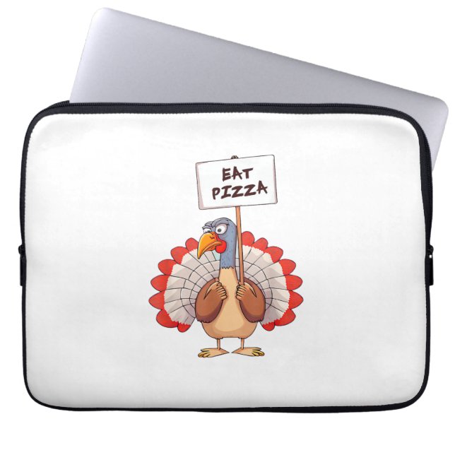 Essen Pizza Türkei Erntedank Erwachsene Vegan Funn Laptopschutzhülle (Vorderseite)
