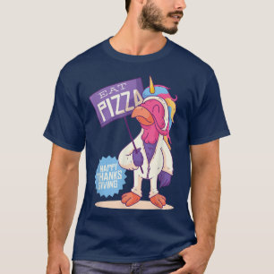 Essen Pizza Türkei Funny Happy Thanksgiving Dankba T-Shirt