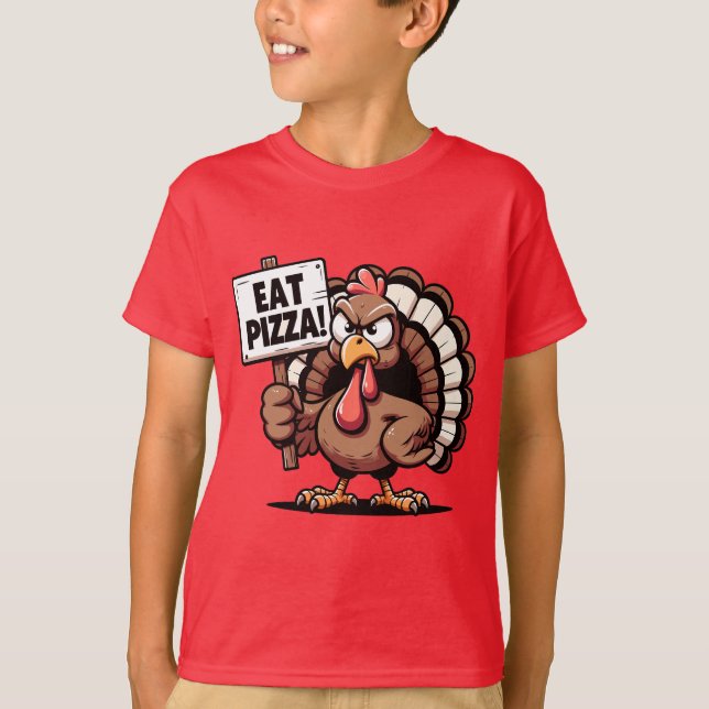 Essen Pizza Turkey T Shirt (Vorderseite)