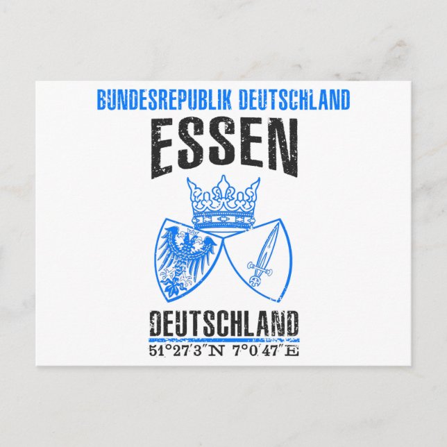 Essen Postkarte (Vorderseite)