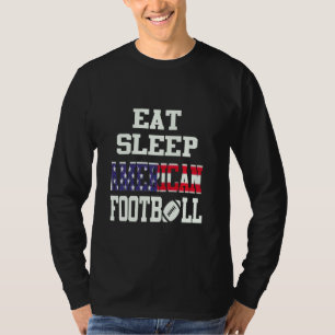 Essen Schlaf American Football T-Shirt