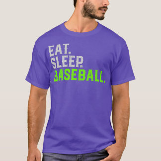 Essen Schlaf Baseball Wiederholung TShirt