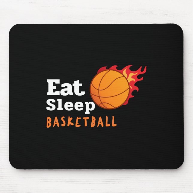 Essen Schlaf Basketball Mousepad (Vorne)