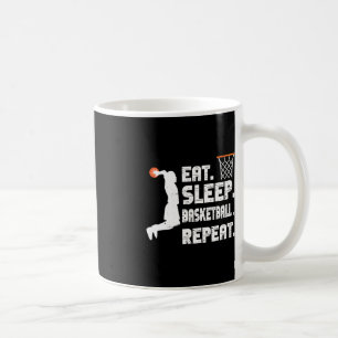 Essen Schlaf Basketball Wiederholen Basketball Spo Kaffeetasse