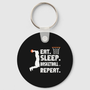 Essen Schlaf Basketball Wiederholen Basketball Spo Schlüsselanhänger