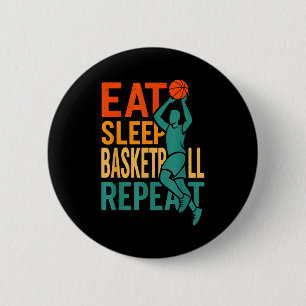 Essen Schlaf Basketball wiederholen Button