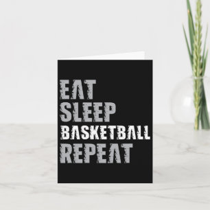 Essen Schlaf Basketball Wiederholen Weihnachten fü Karte