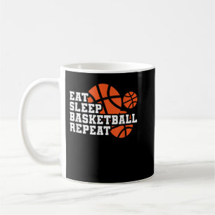 Essen Schlaf Basketball Wiederholung Basketball Sp Kaffeetasse