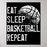 Essen Schlaf Basketball Wiederholung für Männer Fr