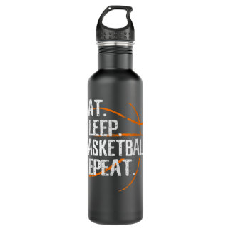 Essen Schlaf Basketball Wiederholung - Geschenk fü Edelstahlflasche