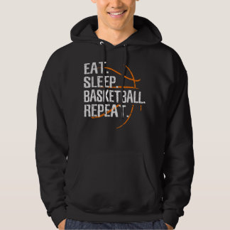 Essen Schlaf Basketball Wiederholung - Geschenk fü Hoodie