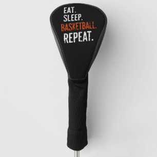 Essen Schlaf Basketball Wiederholung Retro Vintage Golf Headcover