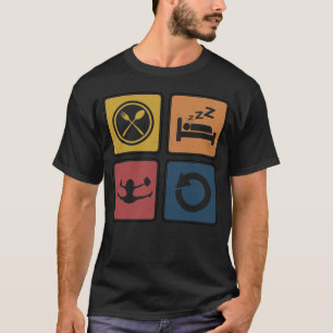 Essen Schlaf Cheerleading Wiederholung T-Shirt