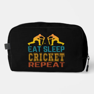 Essen Schlaf Cricket Wiederholen Waschbeutel