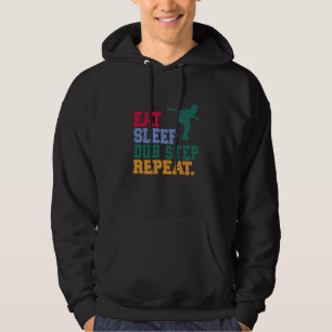 Essen Schlaf Dub Step Wiederholen Musik Musiker Tä Hoodie