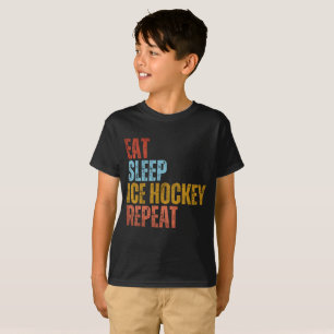 ESSEN SCHLAF EISHOCKEY WIEDERHOLEN T-Shirt