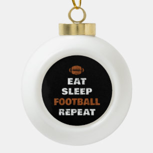Essen Schlaf Fußball Wiederholen Liebe Fußball Vin Keramik Kugel-Ornament