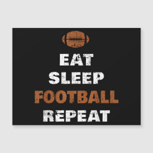 Essen Schlaf Fußball Wiederholen Liebe Fußball Vin Magnetkarte