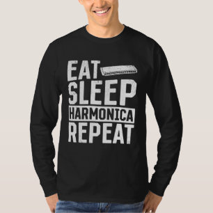 Essen Schlaf Harmonika Wiederholen  Harmonika T-Shirt