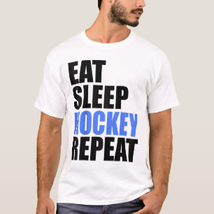 Essen Schlaf Hockey Wiederholen Eis Feld Eislauf K T-Shirt