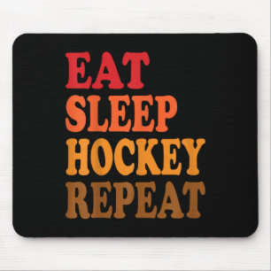 Essen Schlaf Hockey Wiederholen Eis Feld Skaten Ka Mousepad