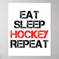 Essen Schlaf Hockey Wiederholen Eis Feld Skaten Ka
