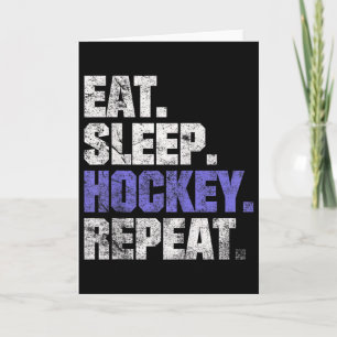 Essen Schlaf Hockey Wiederholen Eishockey Feldhock Karte