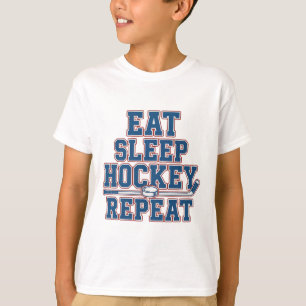 Essen Schlaf Hockey Wiederholen Eishockey Für Teen T-Shirt