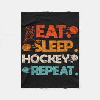 Essen Schlaf Hockey Wiederholen Eishockey Rink Sch Fleecedecke