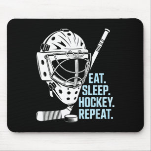 Essen Schlaf Hockey Wiederholen Hockey Maske Stick Mousepad