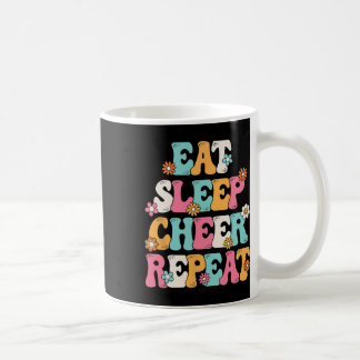 Essen Schlaf Jubeln Wiederholen Cheerleader Cheerl Kaffeetasse