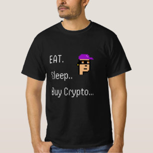Essen Schlaf kaufen Krypto-T - Shirt NFT Investo