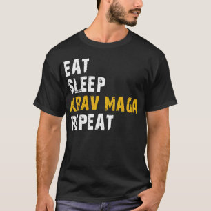 essen Schlaf krav maga wiederholen T-Shirt