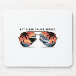 Essen Schlaf Kreuzfahrt Wiederholung Urlaub Schiff Mousepad