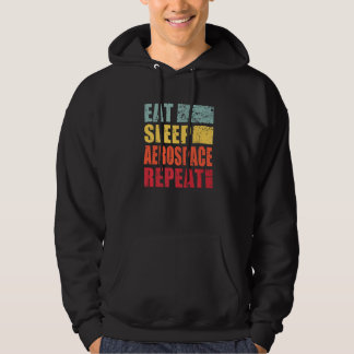 Essen Schlaf Luft- und Raumfahrt Wiederholen   Hoodie