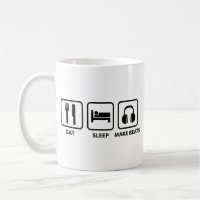 Essen Schlaf machen Beats Kaffee Tasse