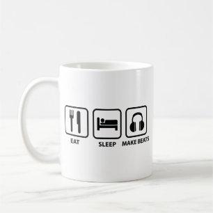 Essen Schlaf machen Beats Kaffee Tasse
