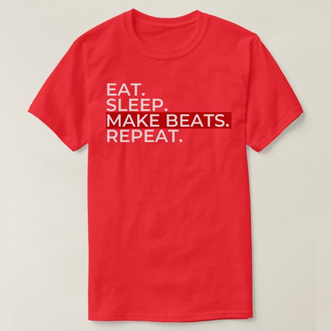 Essen Schlaf machen Beats T-Shirt (Design vorne)
