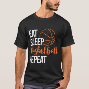 Essen Schlaf Sketll Wiederholen Spaß Sport Motivat T-Shirt