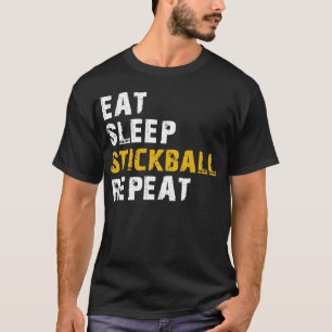 Essen Schlaf Stickball T-Shirt