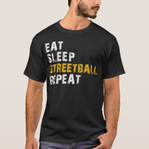 Essen Schlaf streetball T-Shirt