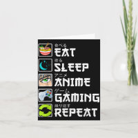 Essen Schlafen Anime Gaming Wiederholen Kawaii Ota