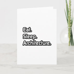 Essen. Schlafen. Architektur. Karte